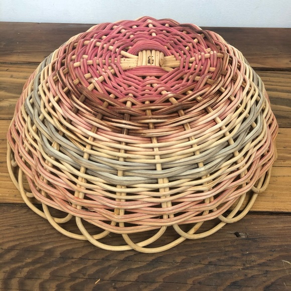 Handmade Hand dyed Boho basket one of a kind Cottagecore - Picture 9 of 15